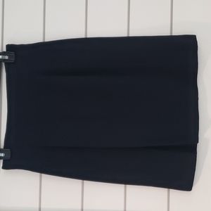 Contrived Clash black rayon-acetate skirt